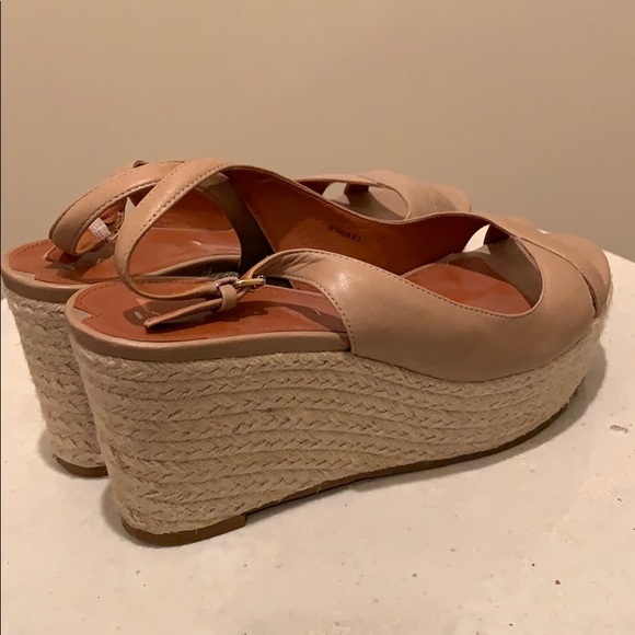 Tan Via Spiga Wedges - Picture 4 of 5